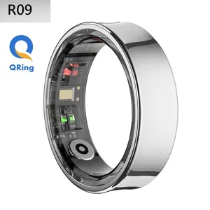 แหวน R09 สำหรับผู้หญิง ผู้ชาย คู่รัก ตรวจสุขภาพ นับก้าว ควบคุมผ่านแอพ Qring สมาร์ทริง อุปกรณ์อิเล็กทรอนิกส์ กันน้ำ ควบคุมระยะไกล รองรับ Android และ iOS - Product Image 1