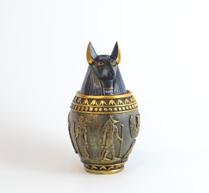 <strong>Egyptian</strong> Style Modern Handmade Luxury Cat Tank Pet <strong>Urn</strong> for Cats &amp; Dogs Memorial Decorative Ashes Storage - Product Image 2