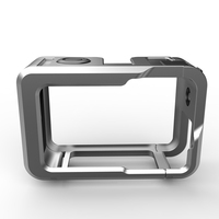 Carcasa de Aluminio para Cámara DJI Action 5 Pro, Action 4, Action 3, Marco Metálico Protector, Estuche Rígido con Orificio de Rosca de 1/4 de Pulgada