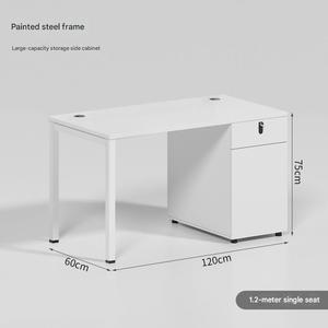 Máy tính để bàn văn phòng Foshan 2025 với ổ cắm điện và tủ hồ sơ - Product Image 3