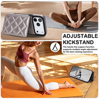 Untuk iPhone 17/16 Plus/15/15 Pro/14 Promax/12/12 Pro, Tas Dompet Selempang, Penutup Casing dengan Penyangga untuk iPhone 14 Plus.