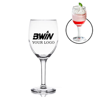 Vente en gros de verres à vin en plastique PC avec logo personnalisé pour restaurant