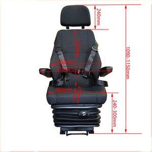 Sede di sospensione pneumatica pompata elettrica della presa di fabbrica per il sedile dell'automobile del camion pesante del sedile dell'azionamento ferroviario - Product Image 6