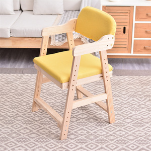Adjustable Wooden Kids <b>Chair</b> Solid Wood Ergonomic Design For <b>Study</b> And Home Use - Product Image 2