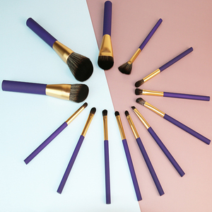 Starry Purple Makeup Brush Set Luxury Professional Cosmetic Brushes for Foundation Powder Beauty Makeup Use - Product Image 4