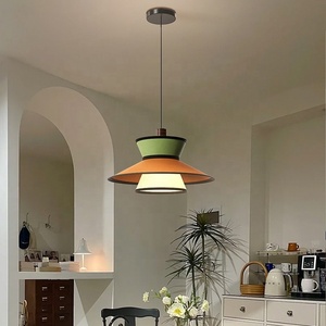 Luminaire suspendu décoratif moderne, luminaire suspendu en tissu fait main coloré pour hôtel, restaurant, projet - Product Image 1