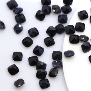 Wuzhou พลอยคริสตัลแบบธรรมชาติขายส่งจากโรงงาน,พลอยดำไพลินธรรมชาติเจียระไน5*5มม. - Product Image 4