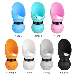 Haute qualification 550ml accessoires pour animaux de compagnie chien tasse produits pliable bouteille pour animaux de compagnie de qualité alimentaire Silicone lave-vaisselle chien bouteille d'eau - Product Image 6