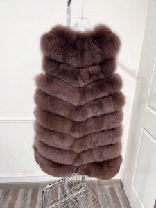 <span class=keywords><strong>Gilet</strong></span> <span class=keywords><strong>long</strong></span> fait à la main en fourrure <span class=keywords><strong>Gilet</strong></span> personnalisé dame décontracté automne femmes en cuir sans manches <span class=keywords><strong>gilet</strong></span> <span class=keywords><strong>avec</strong></span> de la fourrure de renard - Product Image 6