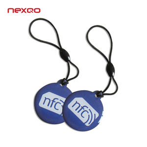 사용자 정의 QR 코드 블랙 <span class=keywords><strong>NFC</strong></span> 에폭시 라운드 태그 인스 타 그램 구글 검토 소셜 미디어 키 체인 <span class=keywords><strong>NFC</strong></span> 216 사각 에폭시 스티커 로고 - Product Image 6