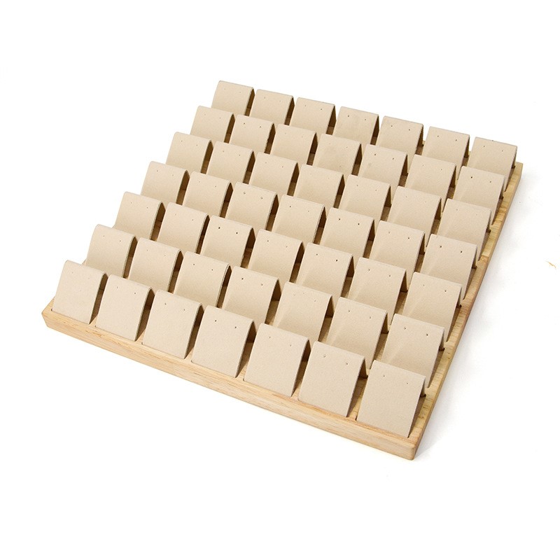 Beige 49-pair earstud tray(33*33*1.8cm)