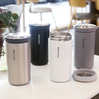 Gobelets Isothermes de 350 ml en Acier Inoxydable avec Infuseur à Thé, Tasses à Café à Double Paroi Isolées sous Vide pour Boissons Chaudes et Froides