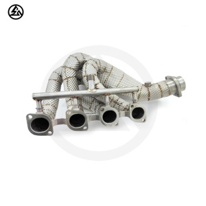 Csz ống xả đa tạp cho Ferrari 360/F360 3.6L V8 nhiệt độ cao Tig Hàn 1.5mm thép không gỉ nhiệt lá chắn tiêu đề - Product Image 2