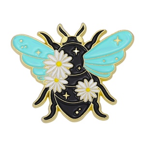 Broche créative insecte animal papillon animal scorpion vêtements sac accessoires insigne en métal personnalisation épingles en émail - Product Image 3