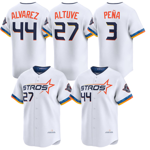 2025 Jose Altuve <span class=keywords><strong>Yordan</strong></span> Alvarez Jeremy Pena White 2025 City Connect camiseta de Béisbol 2017 - Product Image 1