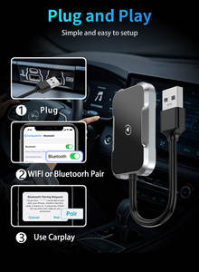 Adaptador Inalámbrico 2 en 1 TY-C15 para <span class=keywords><strong>Carplay</strong></span> y Android Auto, Plug&Play, Mini Caja Universal con IA, Dongle USB, Convertidor con Conexión Wifi para iPhone - Product Image 5