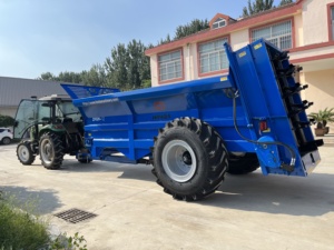 Remolque de toma de fuerza de granja, aplicador de fertilizante de granja/esparcidor de estiércol de 10 toneladas, esparcidor de fertilizante orgánico, remolque de fertilizante tractor - Product Image 4