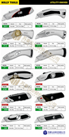 Couteau utilitaire multi-usage à lame fixe de qualité supérieure Couteaux de coupe robustes faciles à ouvrir adaptés au coupe-boîte à fonction crochet et lame en T