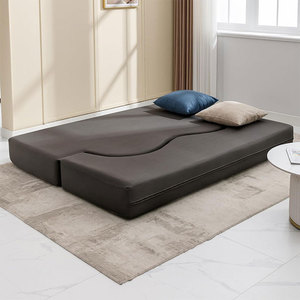 Canapé moderne minimaliste incurvé en forme de S, pliable, multifonctionnel, rembourrage en mousse, meubles de salon pour petits appartements - Product Image 3