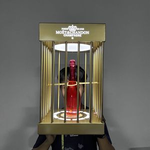 Présentoir à Bouteille LED Doré Clignotant <span class=keywords><strong>Personnalisé</strong></span> Richshining avec Logo, Cage à Champagne, Support Glorificateur de Whisky pour Bar, Fête, VIP - Product Image 5