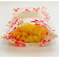 Sachets à fermeture éclair personnalisés imprimés en gravure, multi-couches, avec fenêtre transparente en plastique pour snacks, aliments secs et café – Vente en gros