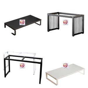 Pieds de table de bureau polis personnalisables OEM pieds de table industriels carrés en métal en fer pieds de table en métal pour la salle à manger - Product Image 1