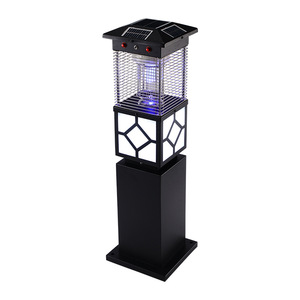 <b>Solar</b> <b>Powered</b> Mosquito Killer <b>Lamp</b> Outdoor Electric LED Mosquito Trap Lawn Type Eco-Friendly Black B8020 - Product Image 4