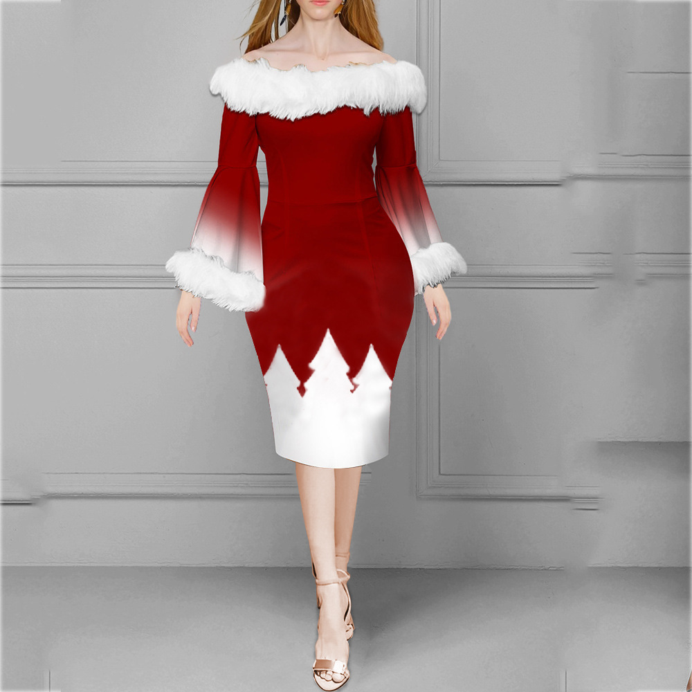 Arbre de Noël rouge