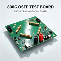 Carte de test et de dérivation de précision pour PCB 800G OSFP, pour la mesure du BER et du jitter du profil d'ondulation, destinée aux serveurs IA, centres de données et laboratoires