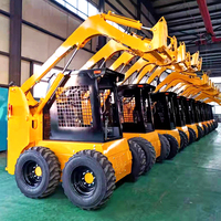 EVERUN vendita calda ERS60 0.85ton giardino farm frontend end costruzione compatto piccolo skid steer loader per la vendita
