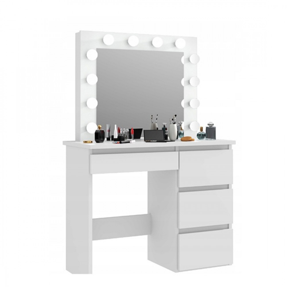 Antique Dressing Table with Mirror - Round Luxury Design