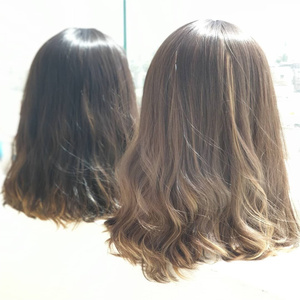 Parrucca Kosher in Capelli Umani Vergini Europei Non Trattati, Base in Seta Marrone <span class=keywords><strong>Chiaro</strong></span> <span class=keywords><strong>Naturale</strong></span>, Top in Seta - Product Image 4