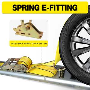 50 mm 3 <span class=keywords><strong>M</strong></span> pneu voiture arrimage <span class=keywords><strong>cliquet</strong></span> arrimage sangles de roue pour le remorquage de voiture et Auto Hauler - Product Image 3