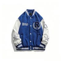 Uniforme scolaire personnalisé blouson bombardier universitaire de baseball impression de bouffée motif de dessin animé Service OEM