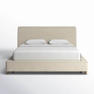 เตียงหุ้มเบาะนุ่มหรูหราทันสมัยดีไซน์ร่วมสมัยพร้อมผ้าคลุมผ้ากำมะหยี่ - Product Image 5