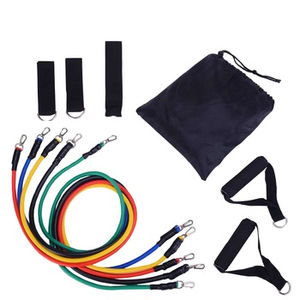 Ensemble de bandes de résistance HEAVY DUTY 2 poignées en mousse, 2 sangles de <span class=keywords><strong>cheville</strong></span>, équipement d'exercice de tubes de fitness d'ancrage de porte - Product Image 1