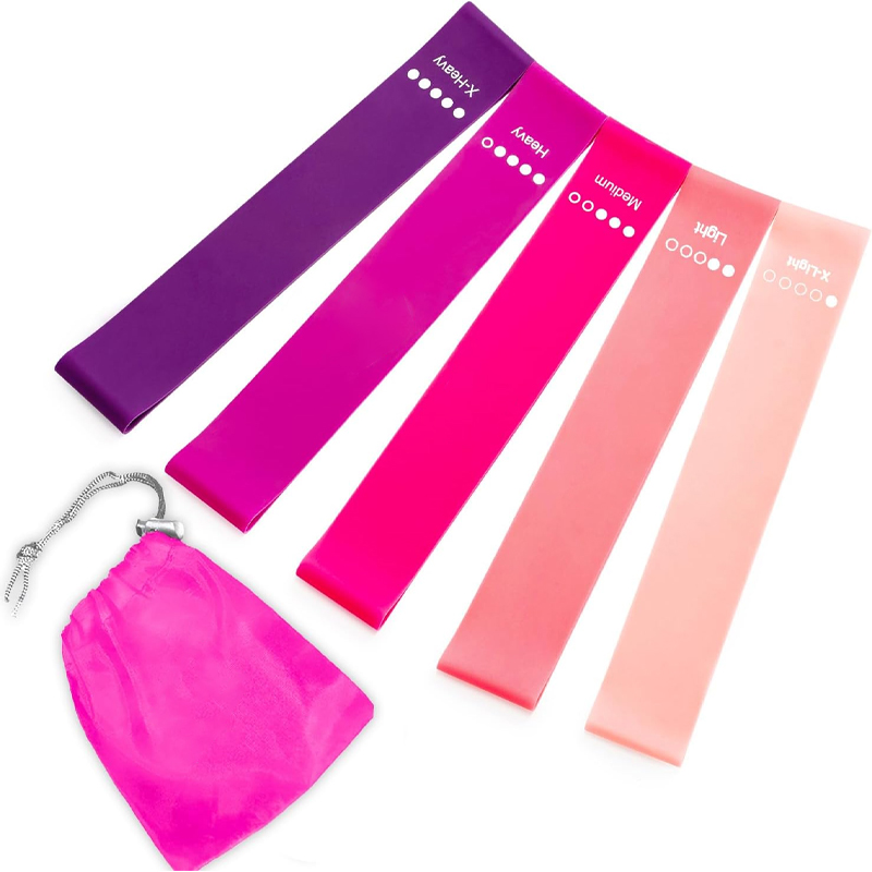 Set da cinque pezzi con sfumatura viola rosa