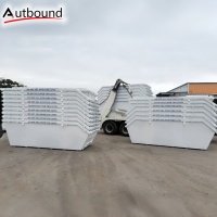 Bac à déchets de 8 m³, fabrication directe en usine, conteneur à déchets en acier résistant aux intempéries, bac à ordures extérieur, couleur et logo OEM