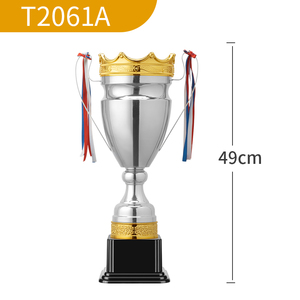 Trofeo <span class=keywords><strong>de</strong></span> Metal Deportivo Oro y Plata para Campeones Fabricado con Logotipo Personalizado, <span class=keywords><strong>Copa</strong></span> <span class=keywords><strong>de</strong></span> Premiación, Medallas y Trofeos Deportivos Mundiales - Product Image 3