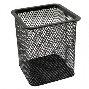 DH9862 Reusable Metal Mesh for Pen <b>Simple</b> and Creative Desktop Storage Black Single Piece - Product Image 4