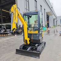 Mini-excavatrice à chenilles de 1,5 tonne à livraison rapide, machine de terrassement pour location et revente
