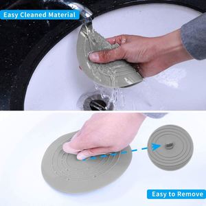 Bouchon de vidange universel en silicone anti-blocage de 15 cm pour douche, baignoire, drain de sol, et évier de cuisine - Product Image 4