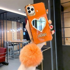 Tình Yêu Hình Gương Bling Kim Cương Long Lanh Sang Trọng Bóng Điện Thoại Trường Hợp Bìa Cho <span class=keywords><strong>Iphone</strong></span> 1112 Mini Pro Max XS XR - Product Image 3