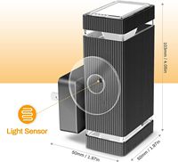 ZHILAI Mini Lampe LED Moderne à Détection de Lumière, Contrôle Crépuscule à l'Aube, 3000K, Intensité Variable, Lampe de Chevet à Brancher pour Décoration de Chambre