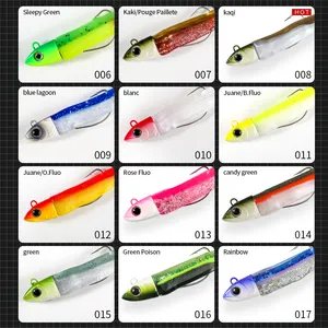 Hunt House OEM Flash Glowing Rubber Minnow Shad 100mm 25g 40g Leurres Black Minnow Lure