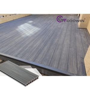 Plancher de terrasse extérieur CO-02 terrasse en bois composite en plastique terrasse en wpc sans espace - Product Image 4