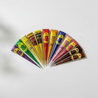Crème à tatouer blanche transfrontalière, motif floral au henné, pigment peint, 12 pièces, logo personnalisable, peint à la main, en boîte