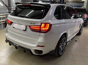 Kit Black Samurai pour <span class=keywords><strong>BMW</strong></span> X5 F15 M-tech 13-18, kit <span class=keywords><strong>de</strong></span> conversion <span class=keywords><strong>de</strong></span> carrosserie X5 F15, diffuseur avant, spoiler <span class=keywords><strong>de</strong></span> <span class=keywords><strong>toit</strong></span>, lifting F15 - Product Image 5