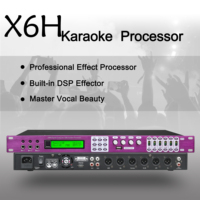 Profesyonel X5/X6 Stereo ses KTV ev Karaoke ses işlemcisi optimum ses kalitesi için güç amplifikatörü