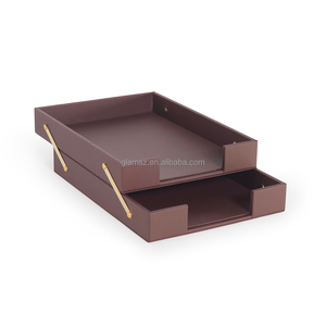 Hiển thị các tông da Giá giữ Tạp Chí tam giác A4 Treo Trường mở rộng Hộp văn phòng Khay giấy - Product Image 4